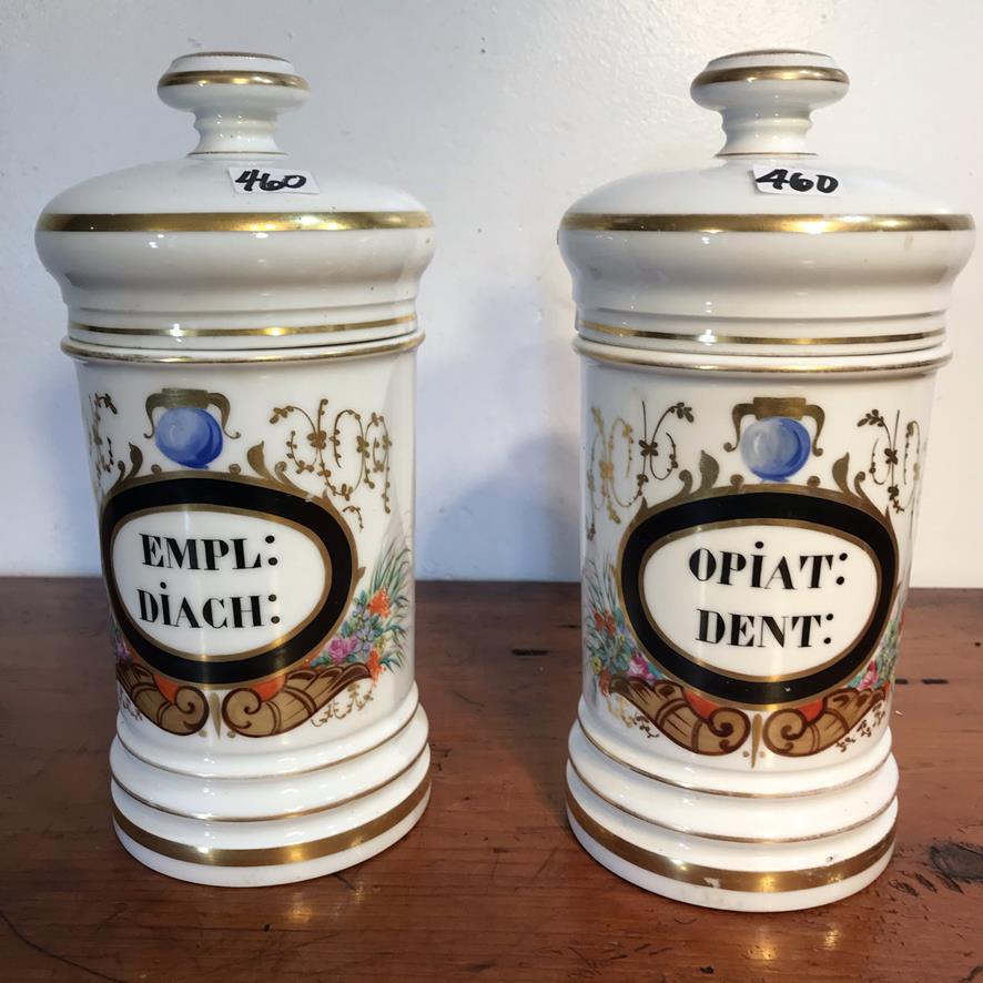 Very Rare Porcelain French Apothecary Jars (1 of 4)