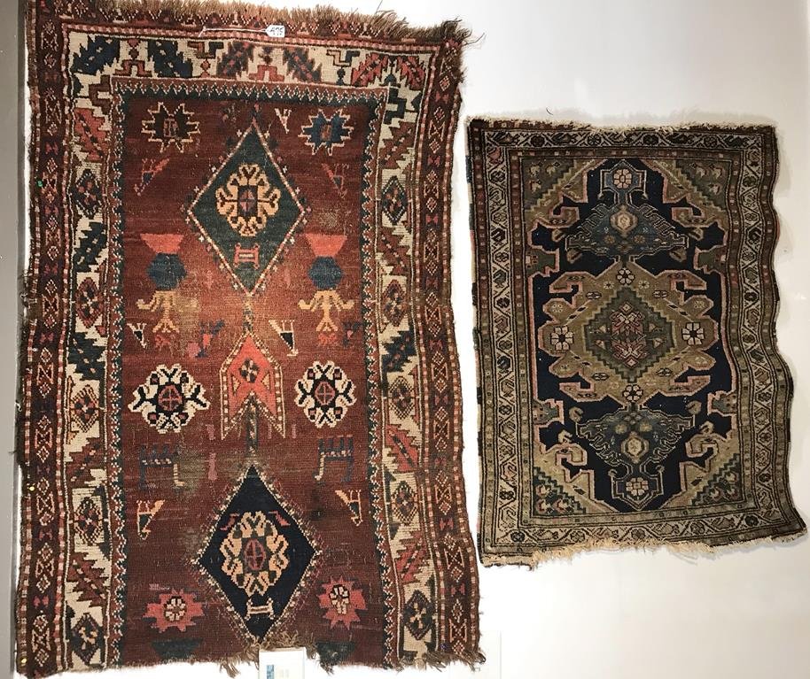 Two Antique Hand-Woven Middle Eastern Rugs (1 of 13)