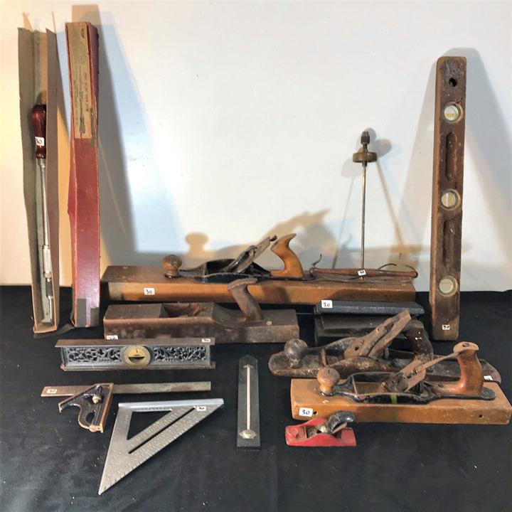 Group of Antique and Vintage tools to include lathes, (1 of 7)