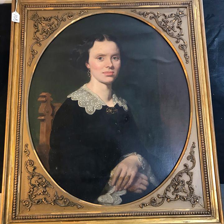 Seymor Joseph Guy 1850's Oil on Canvas Portrait (1 of 8)