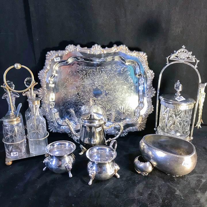 Group of Victorian Fancy Silver Plate (1 of 10)