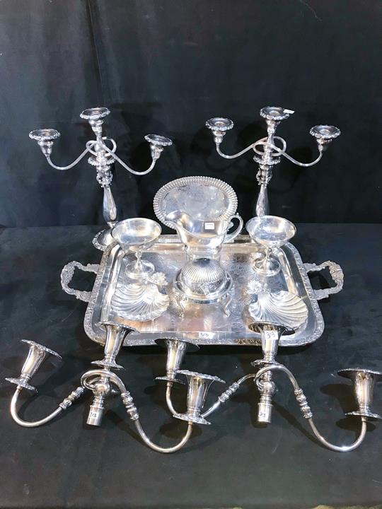 Group of Quality Fancy Silver Plate to include Tiffany, (1 of 7)