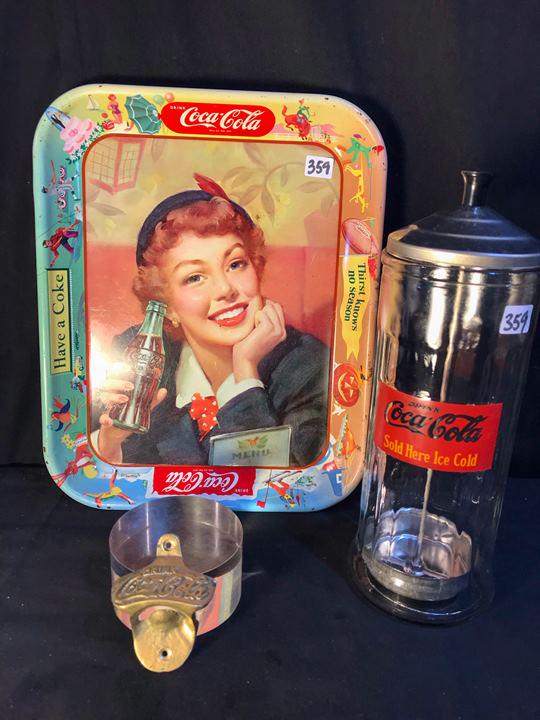 Original Late 1940's Coca Cola Tin Litho Drink Tray and (1 of 11)