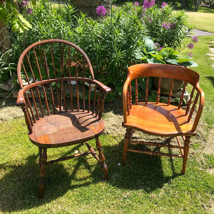 FIREHOUSE CHAIR AND ONE OTHER CHAIR (1 of 2)