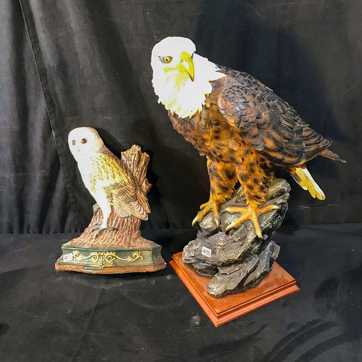 Contemporary Birds of Prey Owl Doorstop, Eagle Statue (1 of 6)