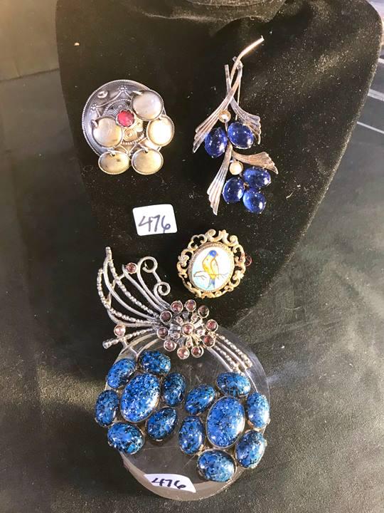 Group of Quality Brooches and dress clips, including (1 of 7)