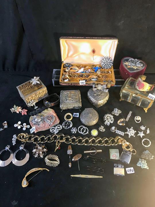 Victorian Jewel  Casket, Dresser Boxes, Music Box and (1 of 7)