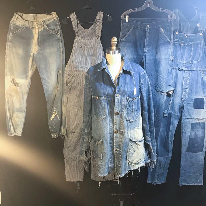 Group of 30's- 50's Denim to include Jeans, Overalls, (1 of 14)