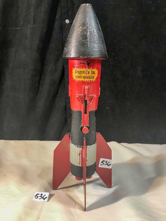 1960's Astro Metal Toy Rocket (1 of 5)
