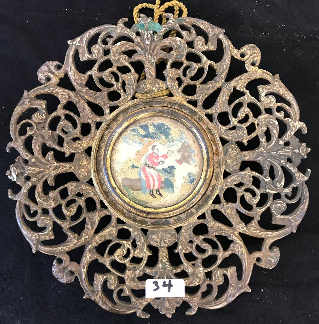 English late 18th Century Miniature Needlepoint (1 of 4)