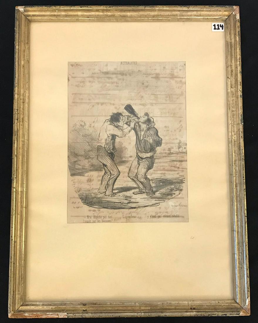 1849 Honore Daumier French Political Cartoon (1 of 5)