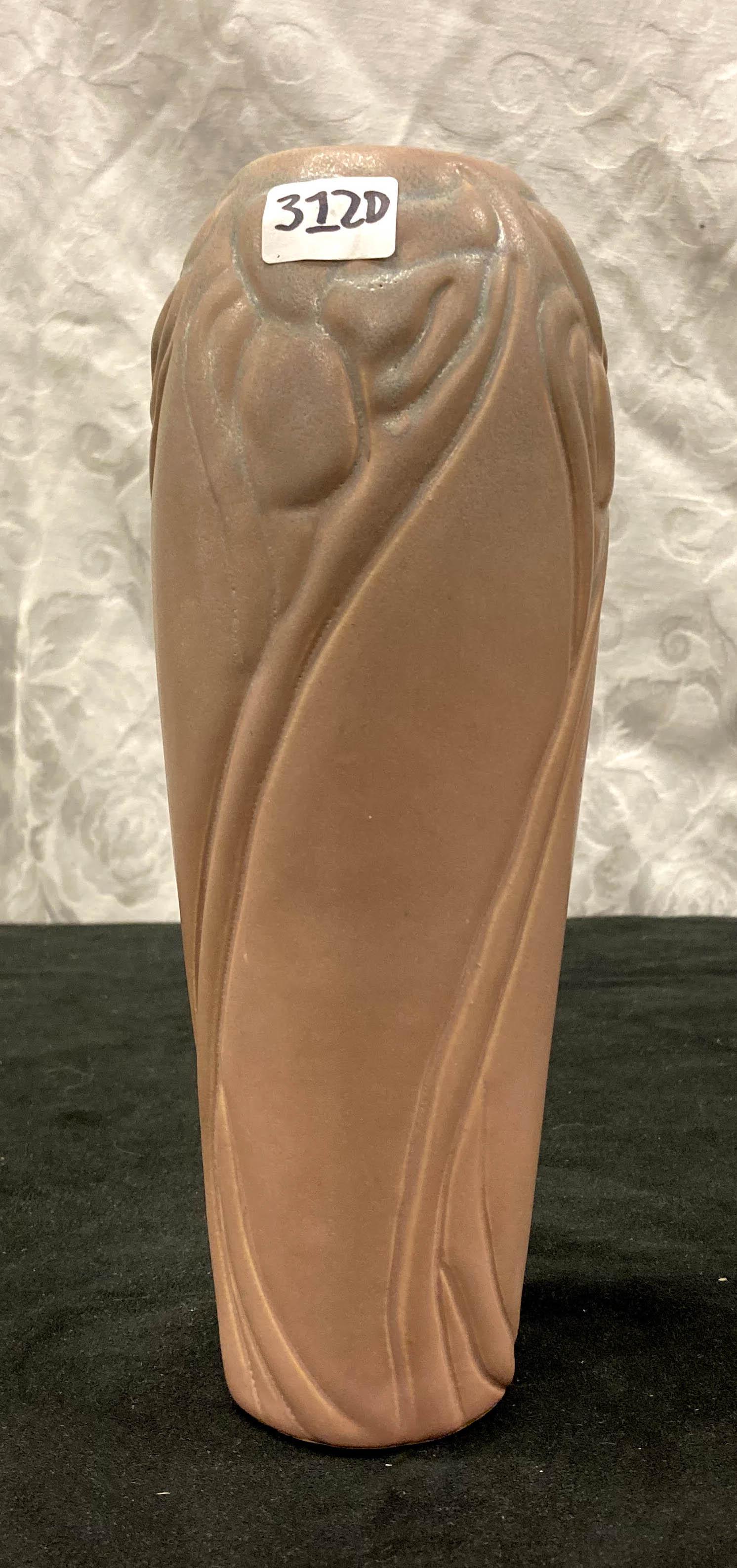 Antique Molded Van Briggle Vase Depicting Daffodils, (1 of 4)