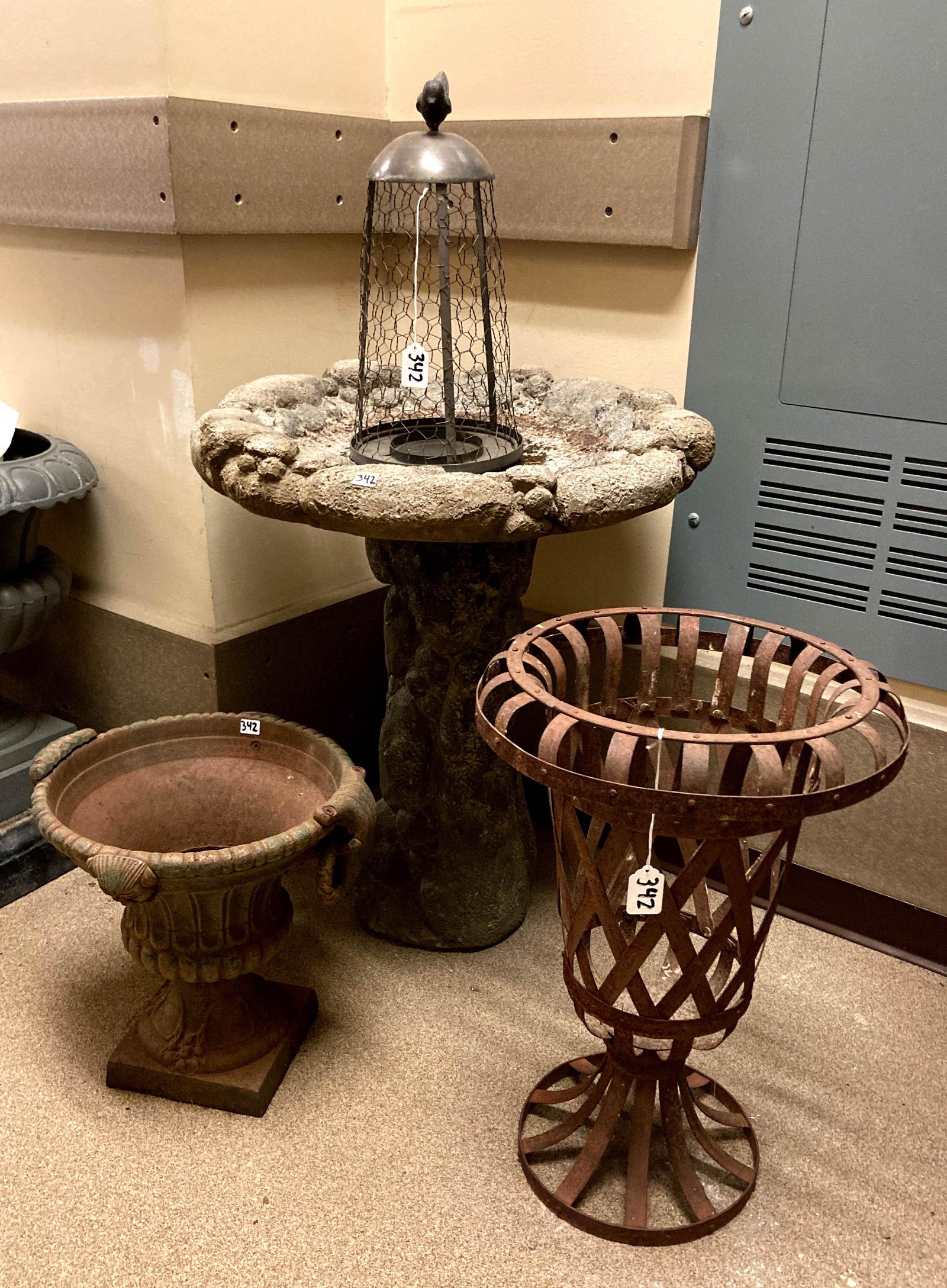 Birdbath and Planters (1 of 5)