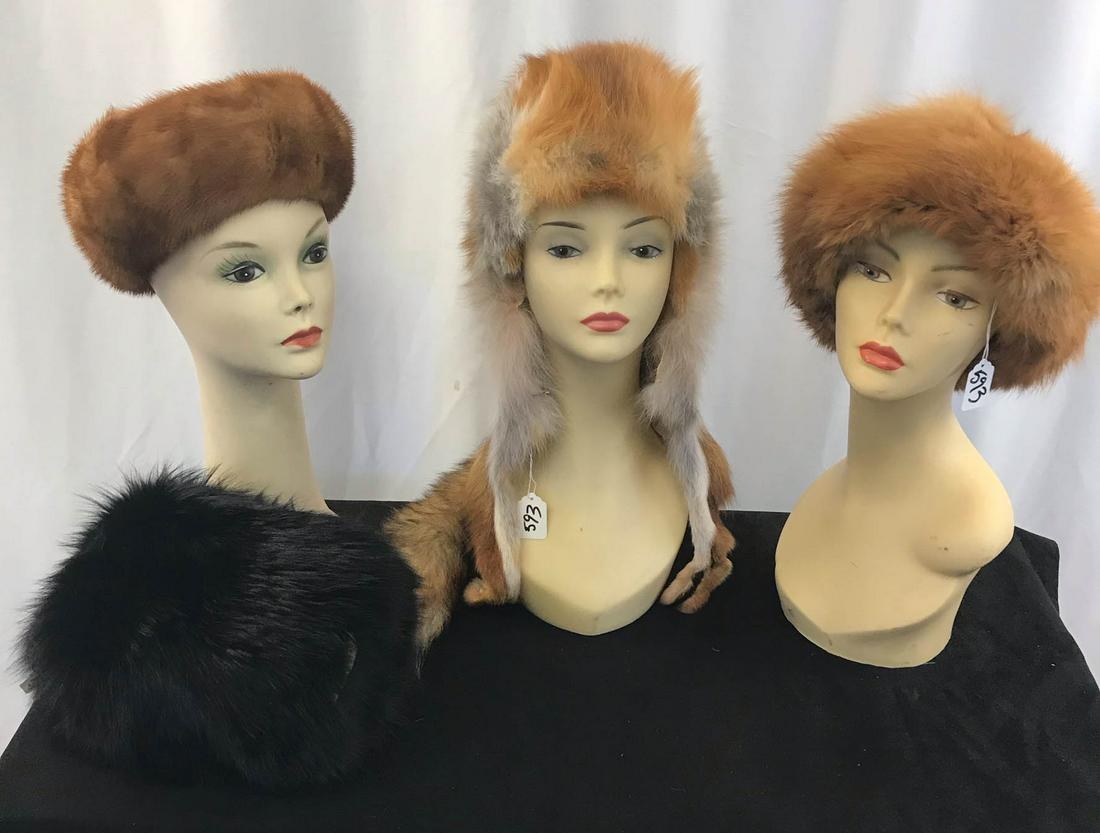 Fox and Mink Fur Accessories - Hats, Muff and More! (1 of 6)