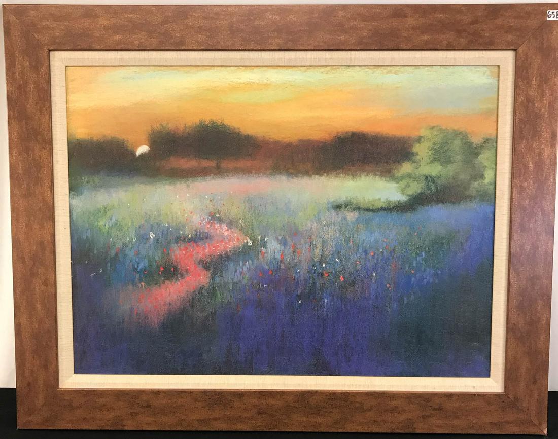 Large Helen Zarin Oil-On-Board Abstract Landscape (1 of 7)