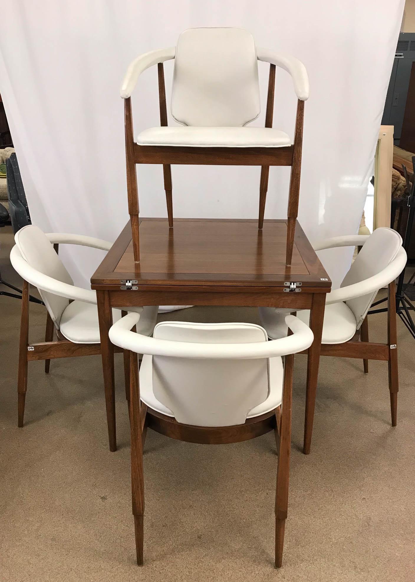 MCM Sligh Lowry Walnut Table and 4 Chairs - Circa 1960s (1 of 11)