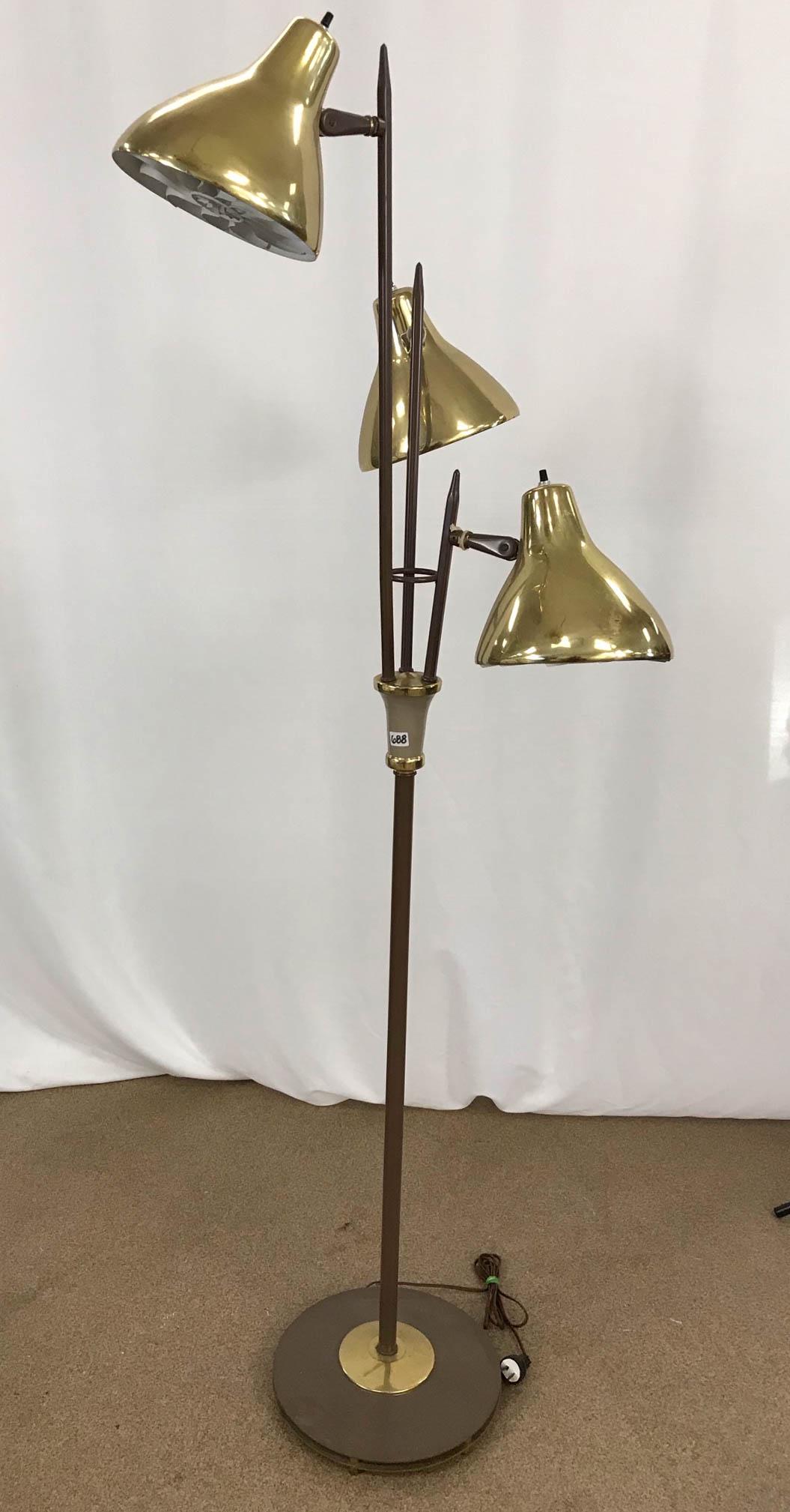 1950s MCM Free-Standing Metal Floor Lamp - 3 (1 of 5)