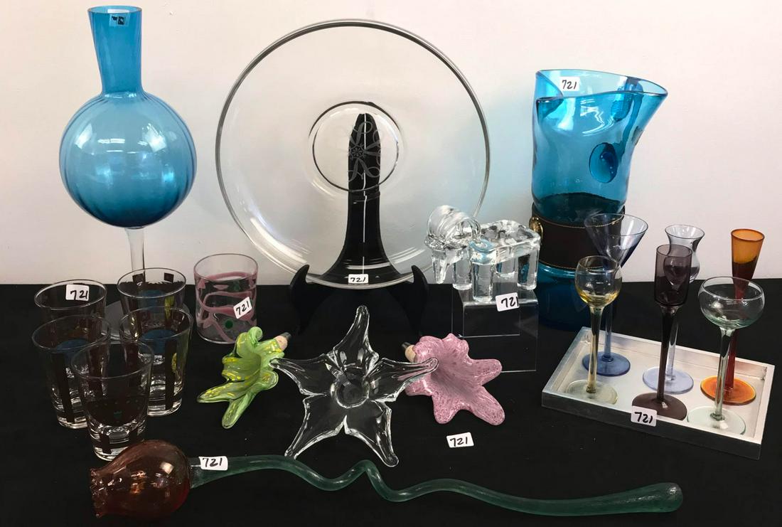 Group of MCM Colored Glassware - Georges Briard and (1 of 7)