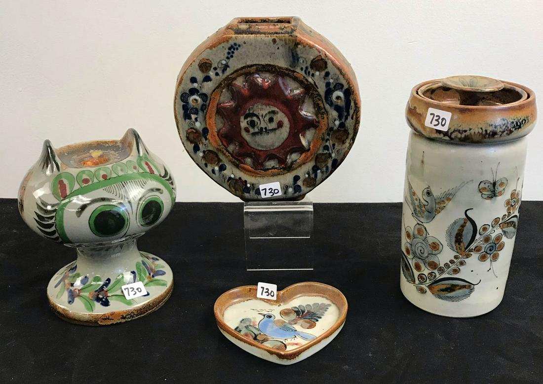 Group of Mid-Century Glazed Ceramic Earthenware Pottery (1 of 12)