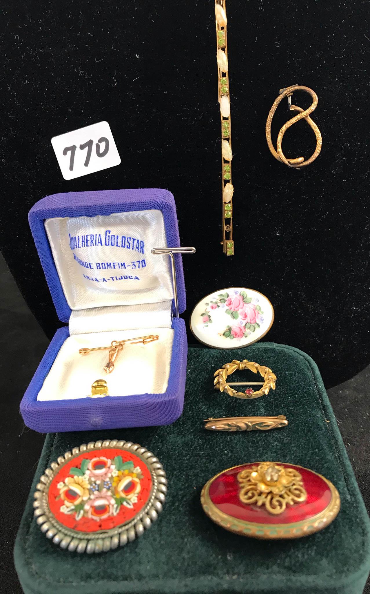 Large Lot of Victorian-Era Antique Pins and Brooches (1 of 5)