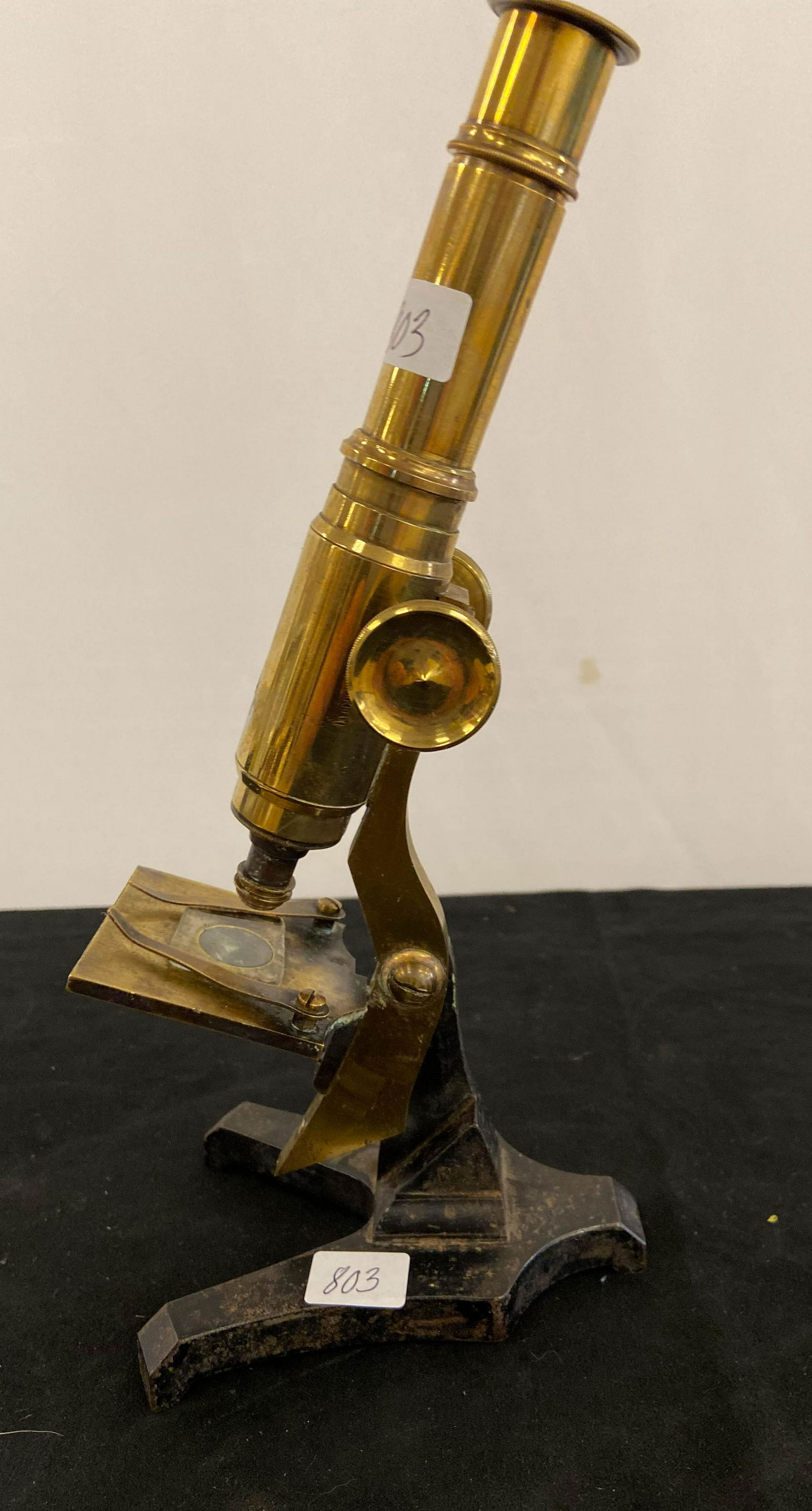 Early-1900s Brass Microscope (1 of 3)