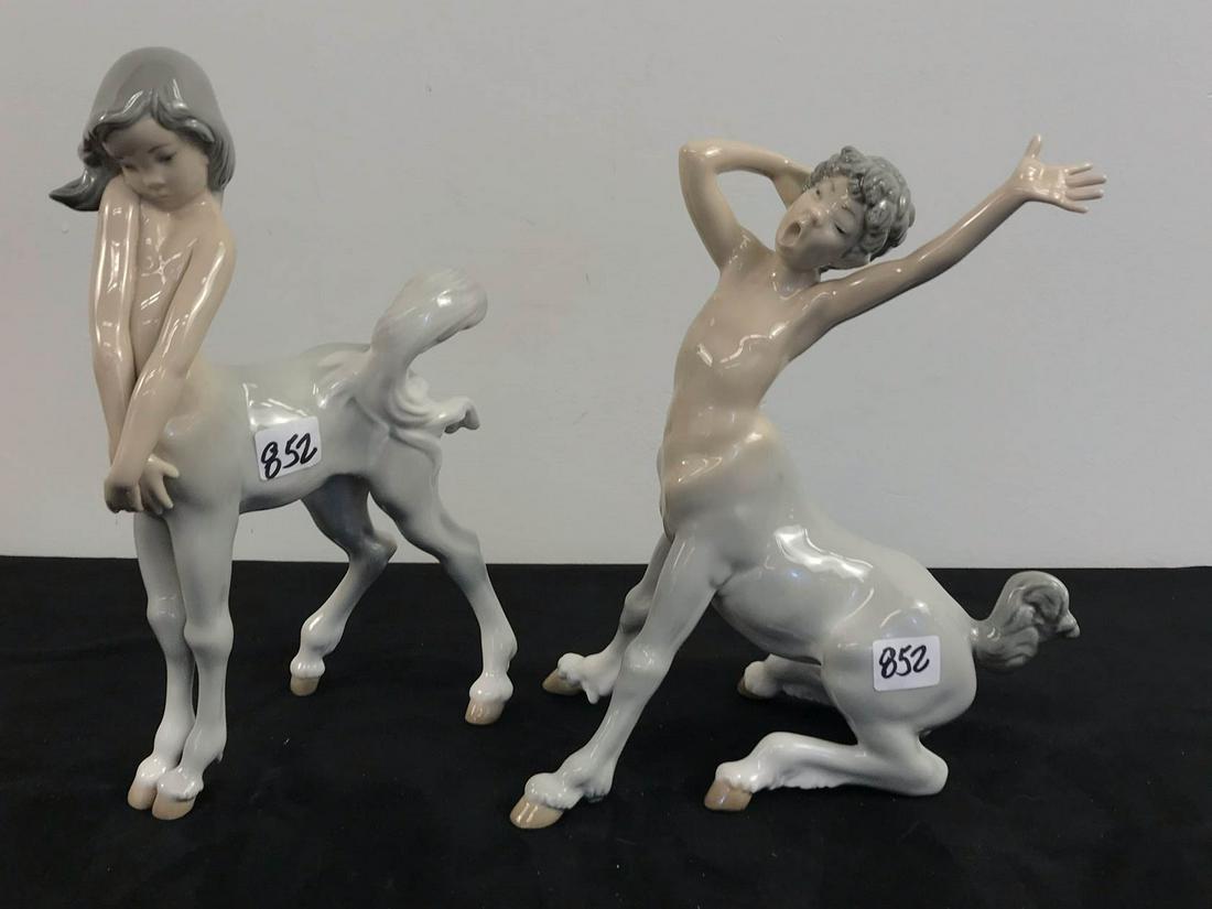 Lladro Porcelain Boy And Girl Centaur Figurines (1 of 6)
