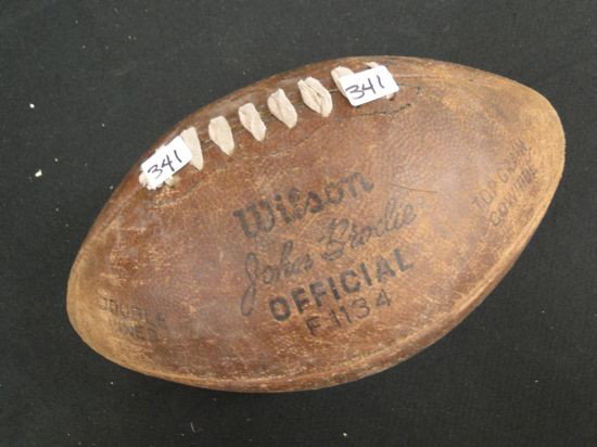1950's Wilson football with John Brodre - official: 1950's Wilson football with John Brodre - official F1134 - Est. Value $10-$20