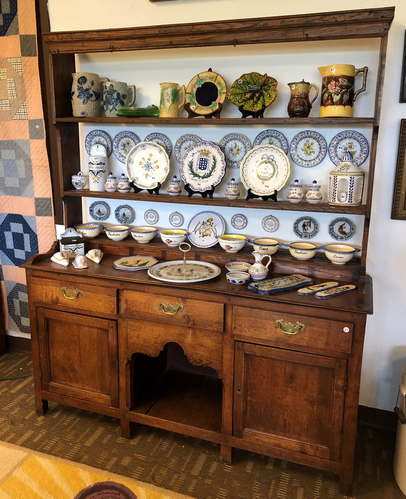 1700's English Step-Back Cupboard (1 of 8)