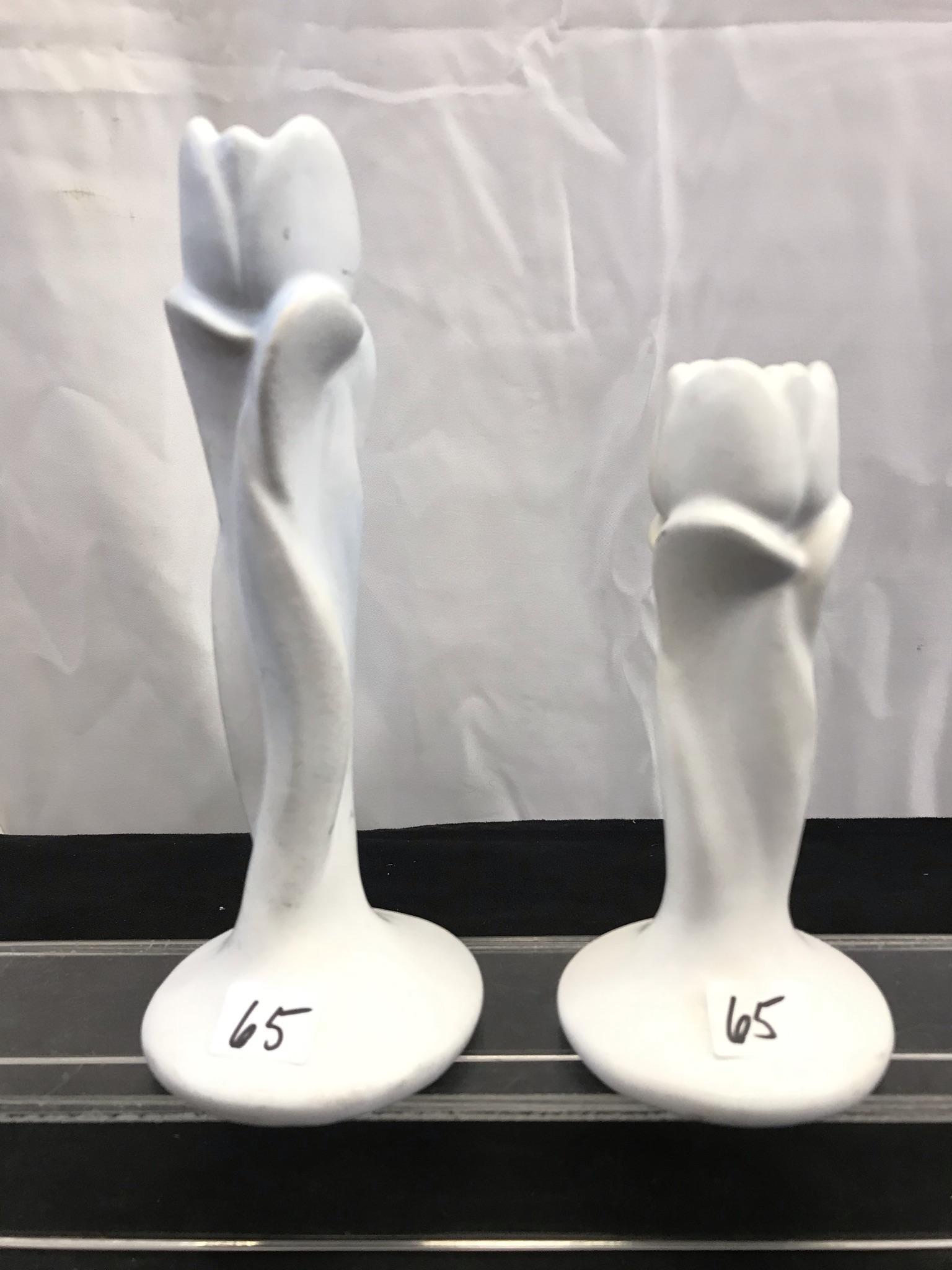 Pair of Arts and Crafts Van Briggle Bud Vases (1 of 3)