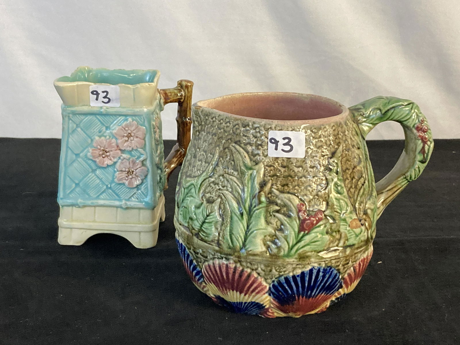 2 Majolica Colored Pitchers (1 of 7)