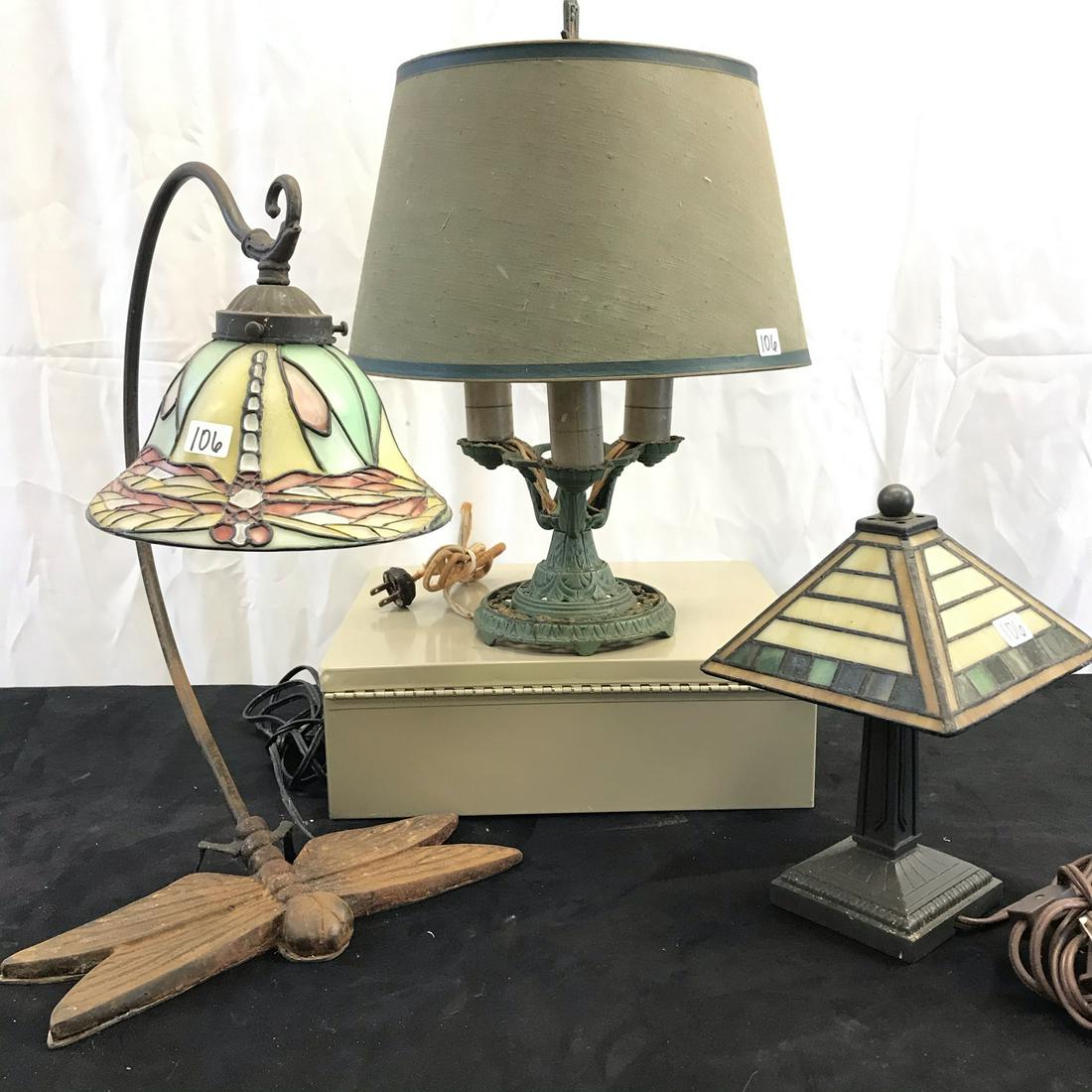 3 Arts and Crafts Style Lamps (1 of 12)