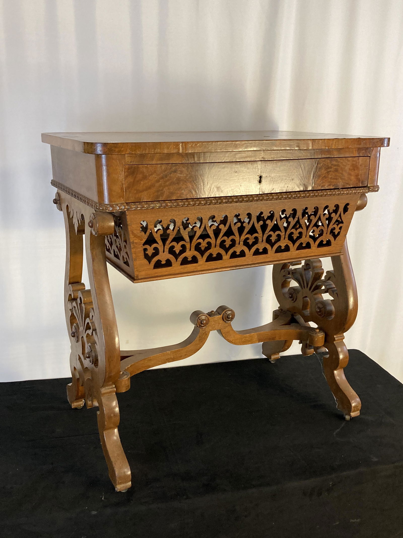 High-Grade Victorian Single-Drawer Sewing Table (1 of 7)