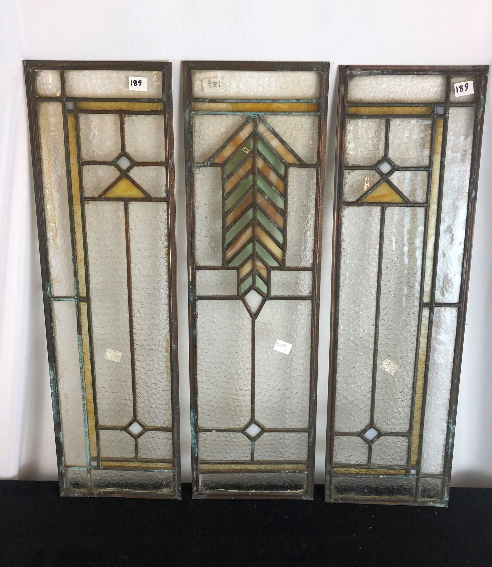 3 Section Frank Lloyd Wright Attributed Window (1 of 7)