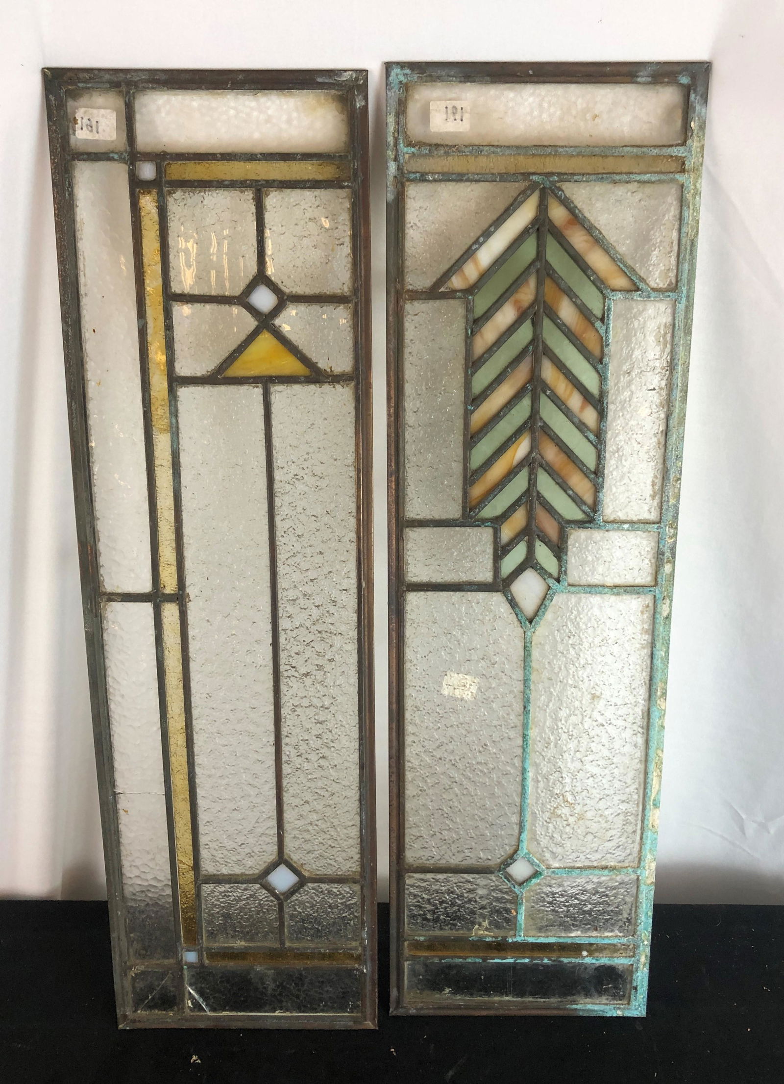 2 Sections Frank Lloyd Wright Attributed Window (1 of 6)