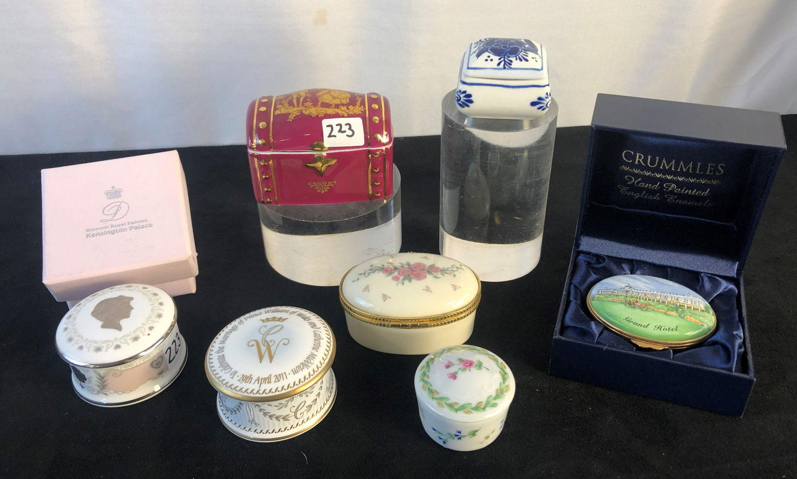 Group of Dresser or Cabinet Covered Boxes (1 of 8)