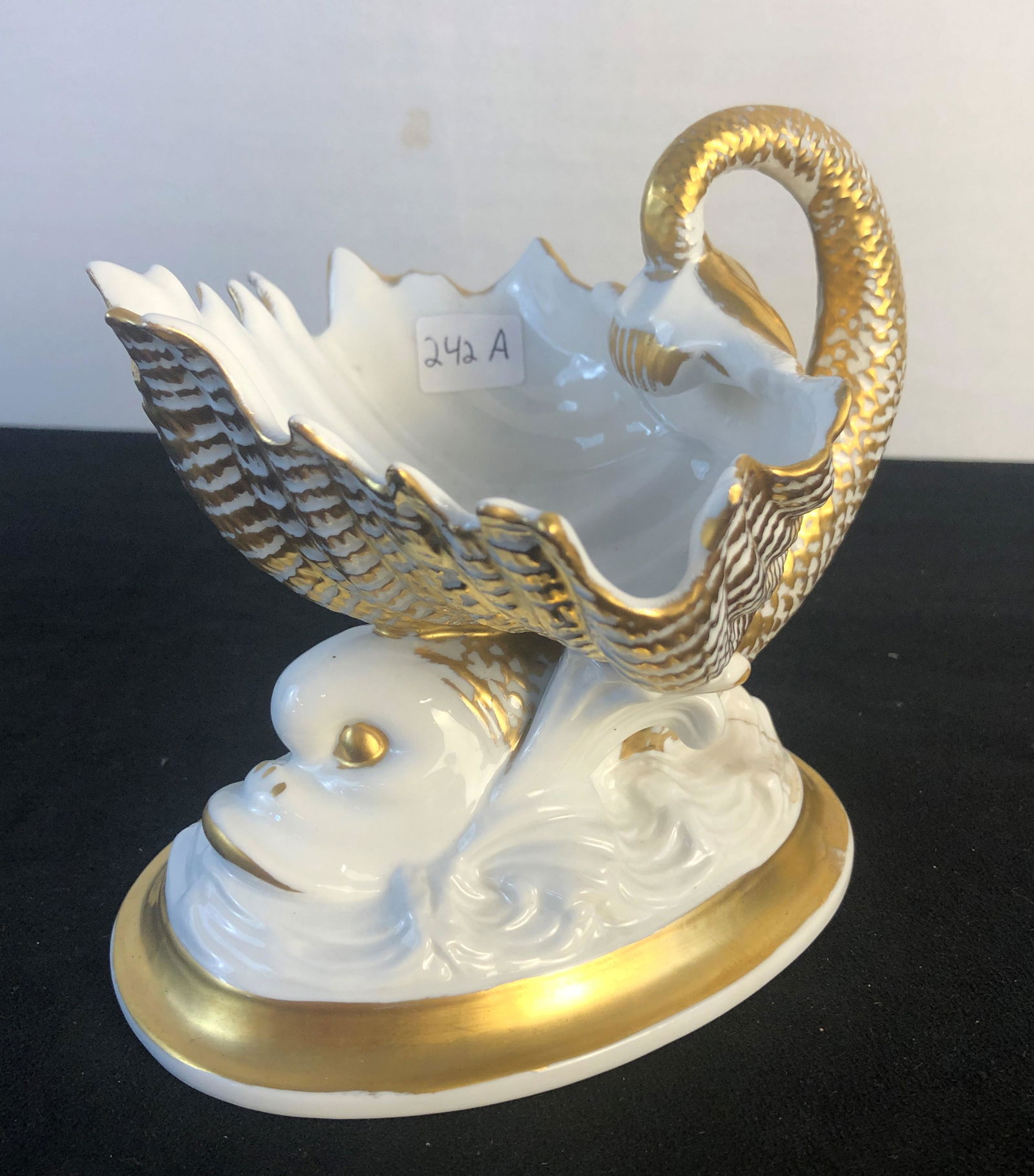 Antique French Sea Urchin & Shell Sweet Meat Server (1 of 7)