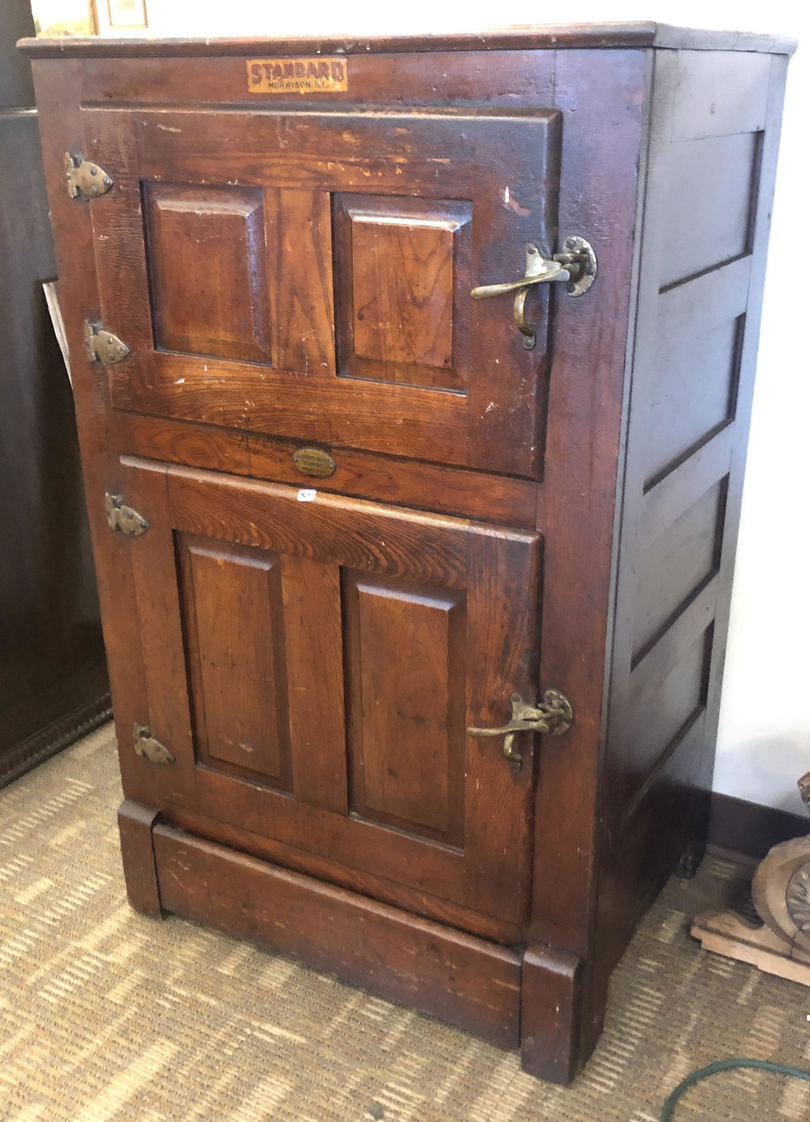 1900's "Standard" Oak Ice Box (1 of 7)