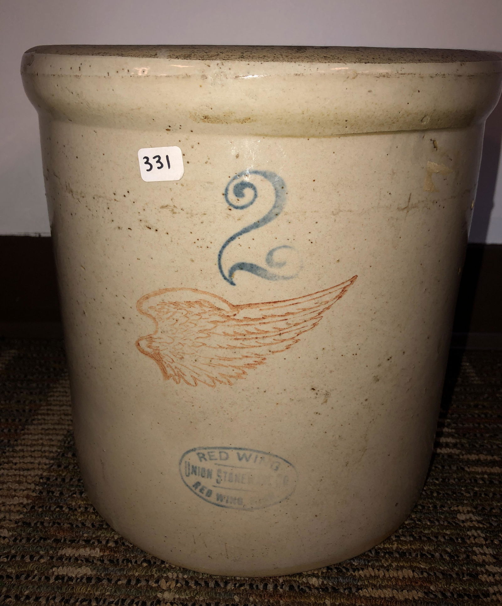 2 Gallon Redwing Crock (1 of 5)