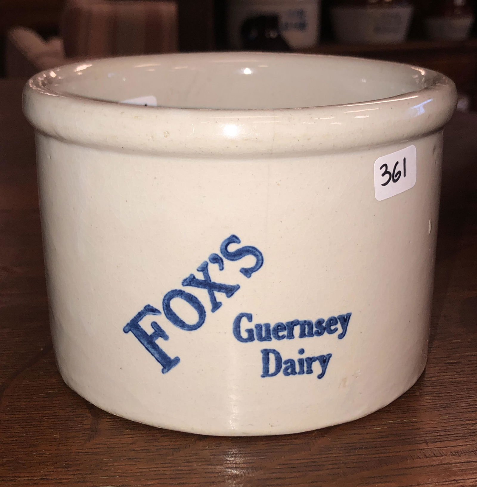 Fox's Guernsey Dairy Advertising Crock (1 of 3)