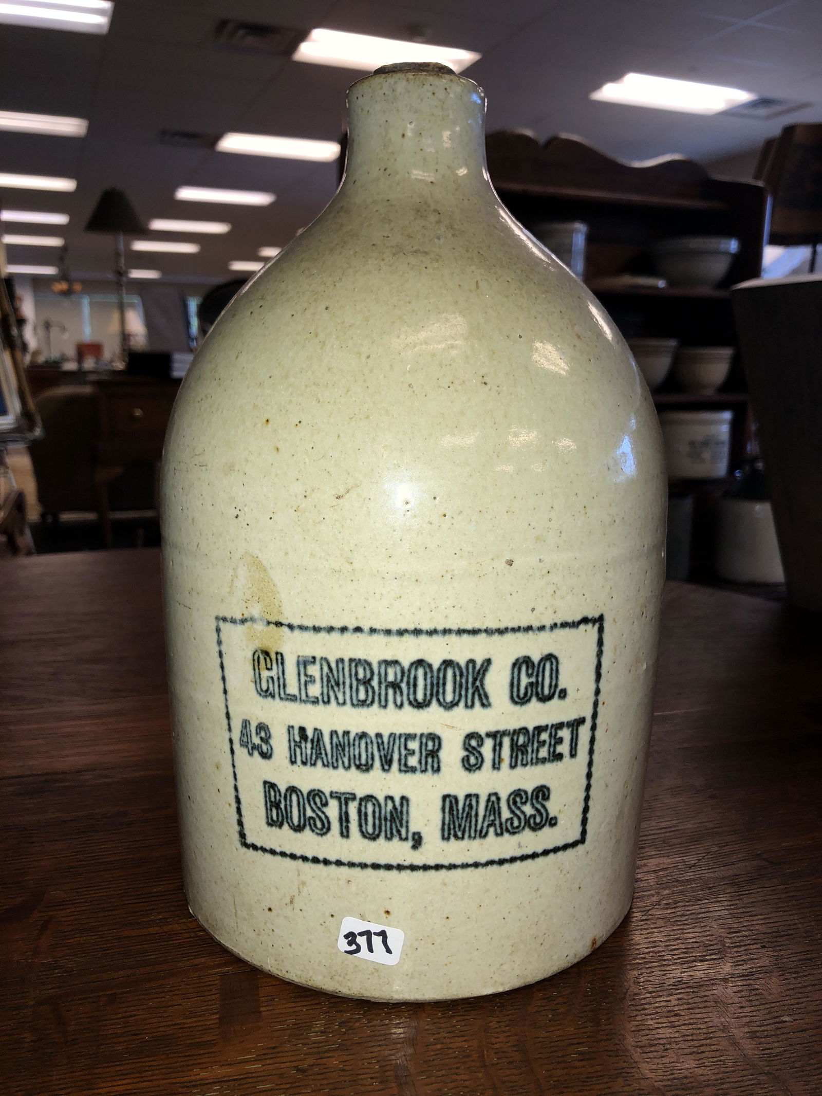 Early Advertising Stoneware Jug (1 of 5)