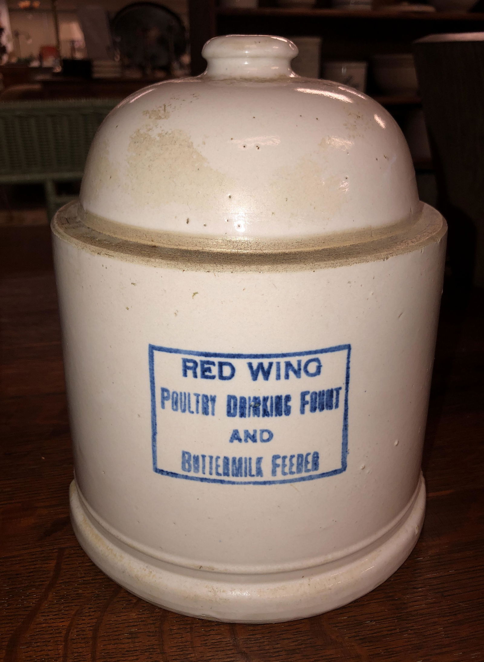 Red Wing Poultry Drinking Font and Buttermilk Feeder (1 of 5)