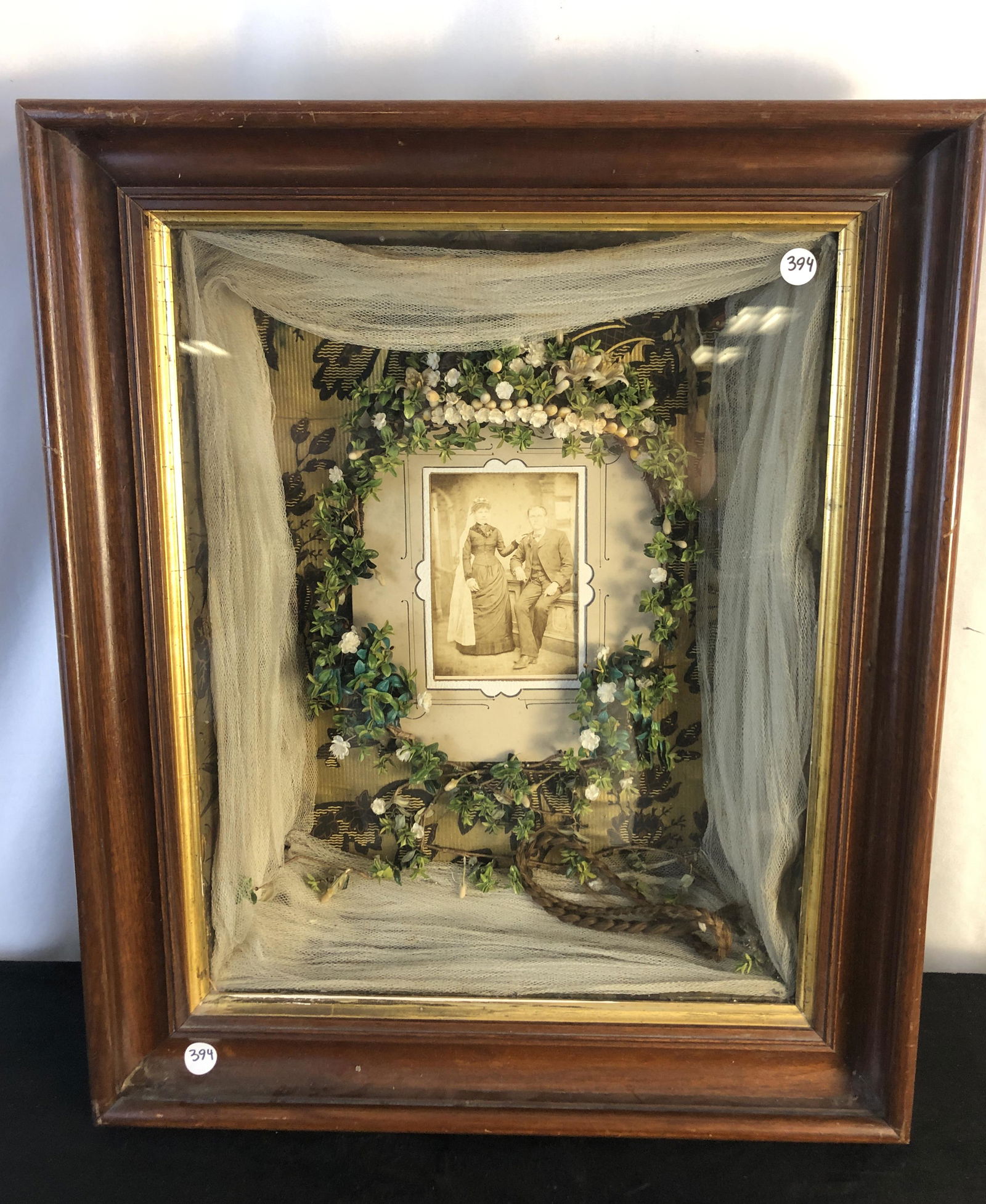 Large Victorian Wedding Shadow Box (1 of 6)
