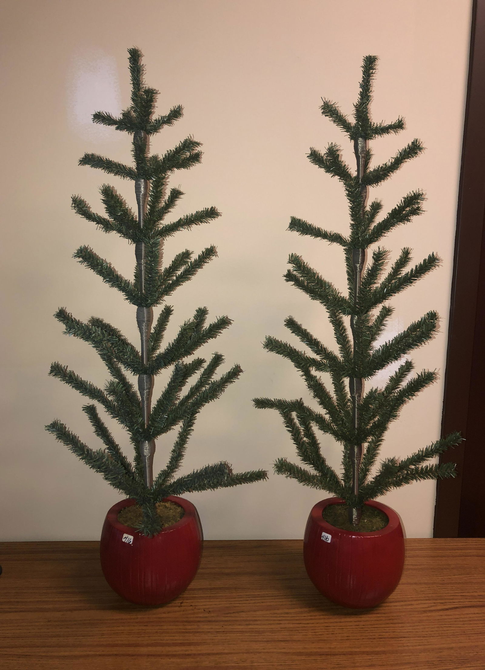 2 Turkey Feather Christmas Trees (1 of 3)