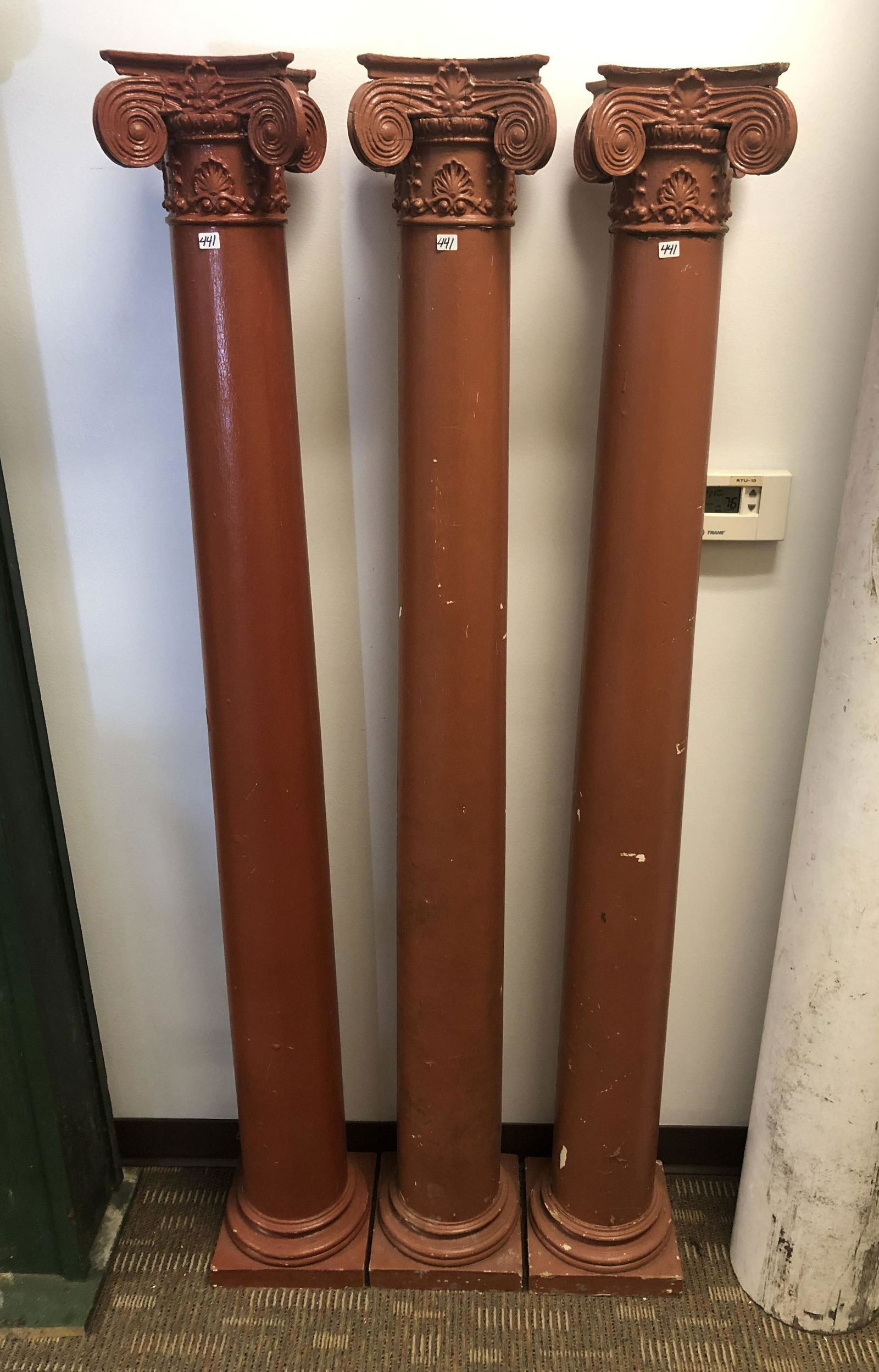 3 Architectural Columns with Ionic/Corinthian Capitols (1 of 4)