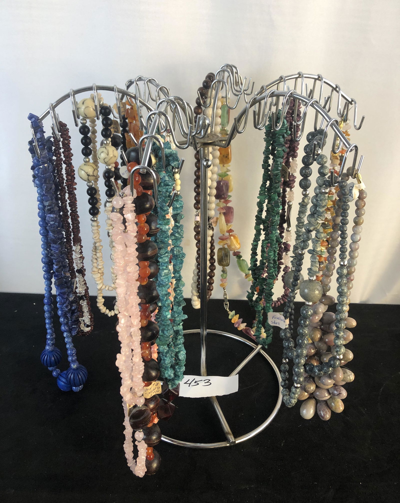 Large Lot of 22 Necklaces with Rack (1 of 7)