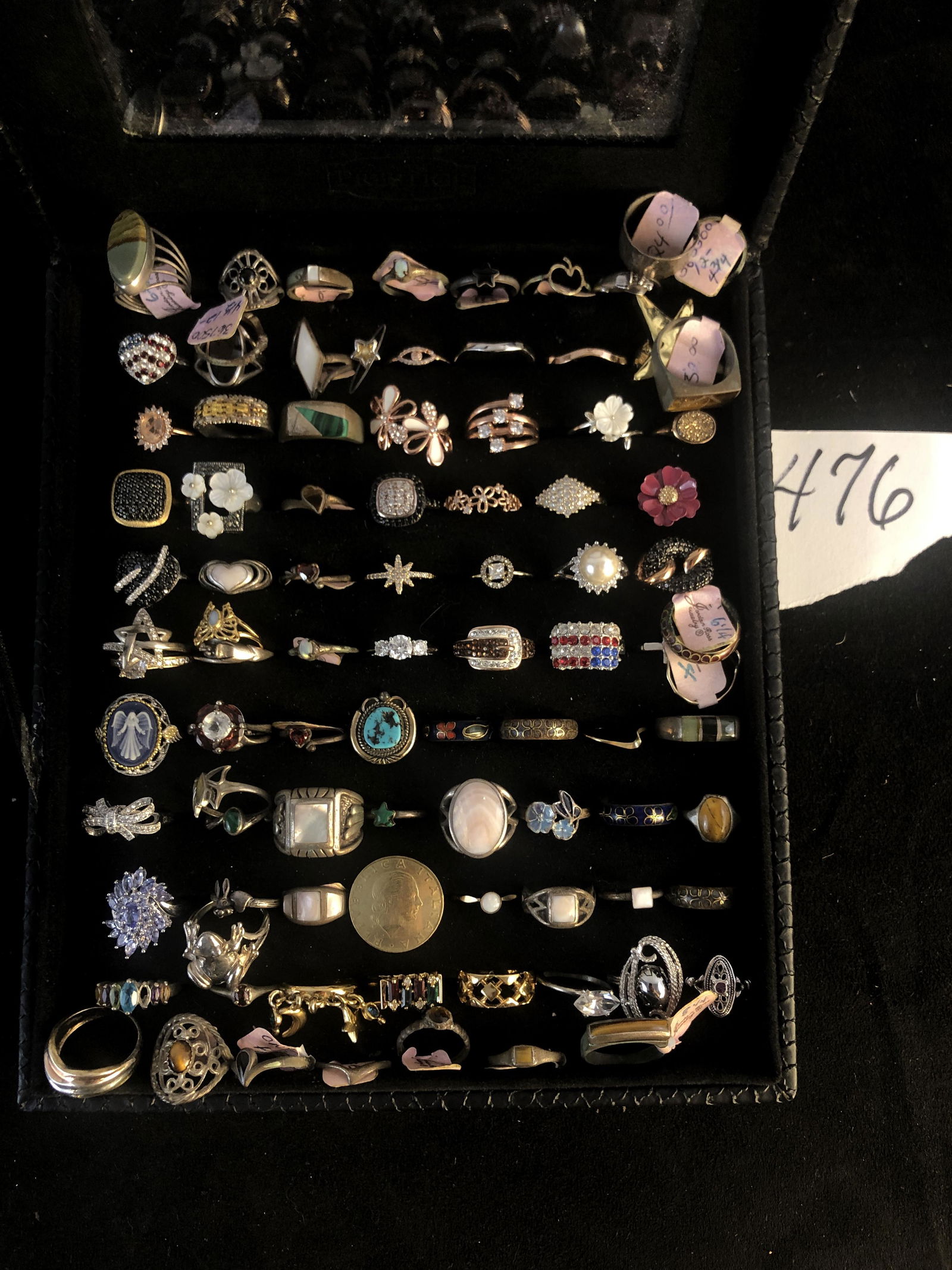 Lot of Sterling and Costume Rings (1 of 7)