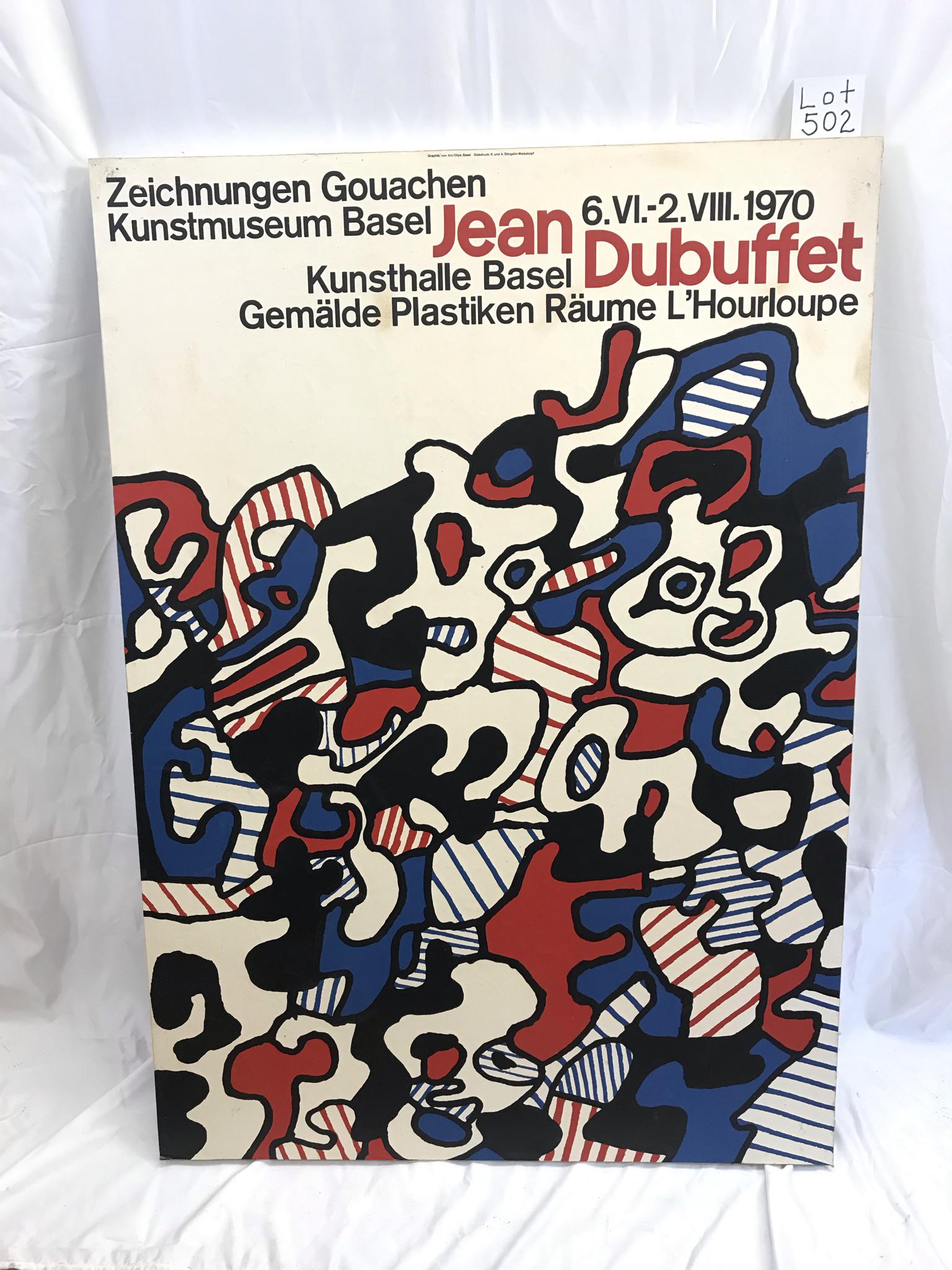 Jean Debuffet Exhibition Poster 1970 (1 of 6)