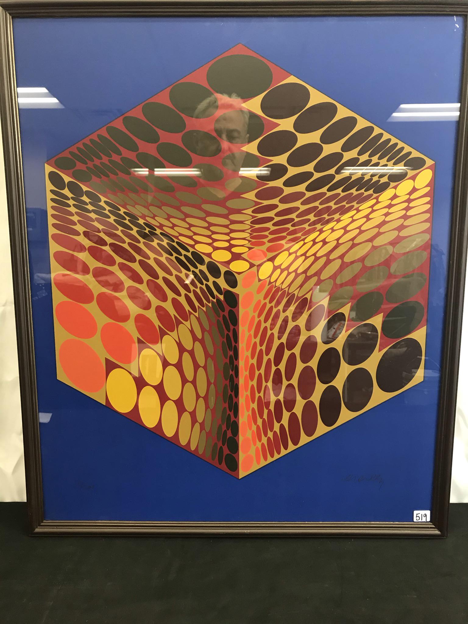 Victor Vasarely Signed 1970 Serigraph (1 of 4)