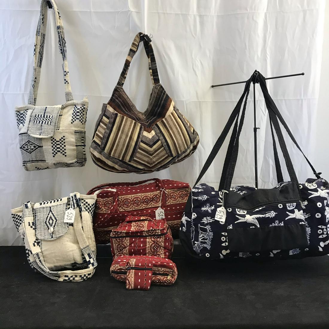 Group of Vintage African Print Bags (1 of 5)