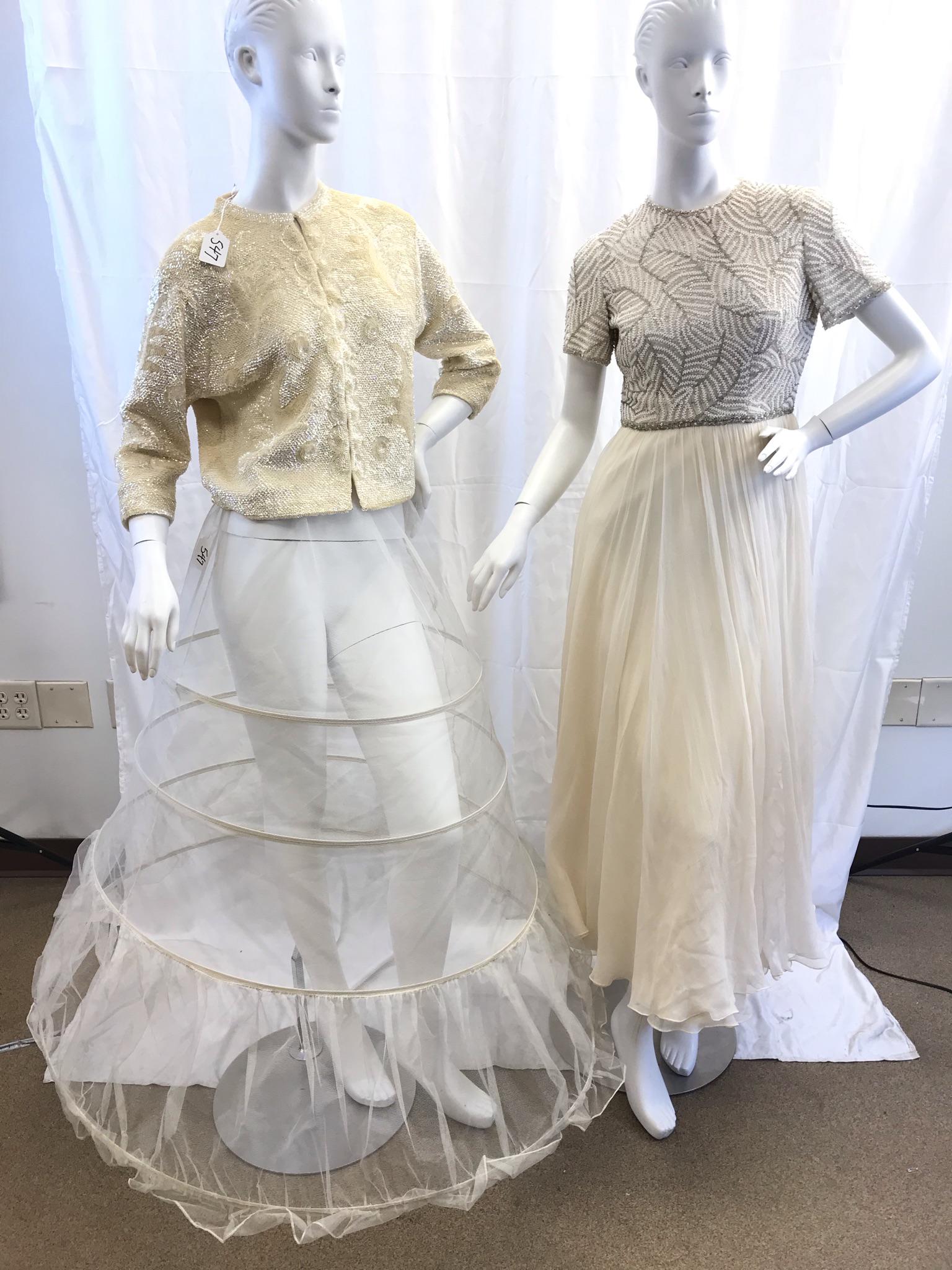 1960's Vintage Evening Gown, Sweater, Hoop (1 of 14)